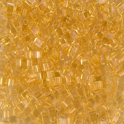 HTL0132 - 5g Half Tila beads in Transparent Light Topaz