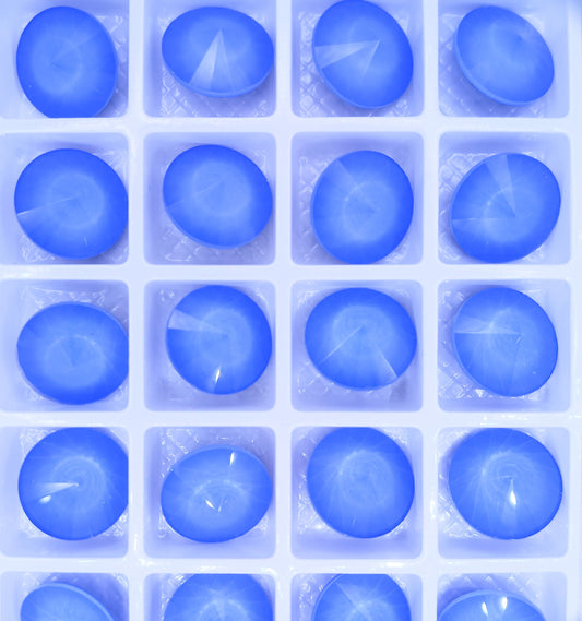 14mm rivoli in Crystal Light Blue (Aurora)