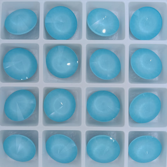 14mm rivoli in Crystal Summer Blue (Aurora)