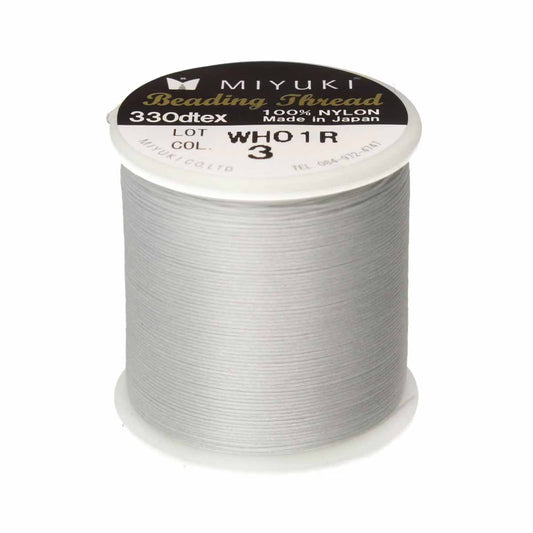 MTB-03 50m Miyuki beading thread in Silver