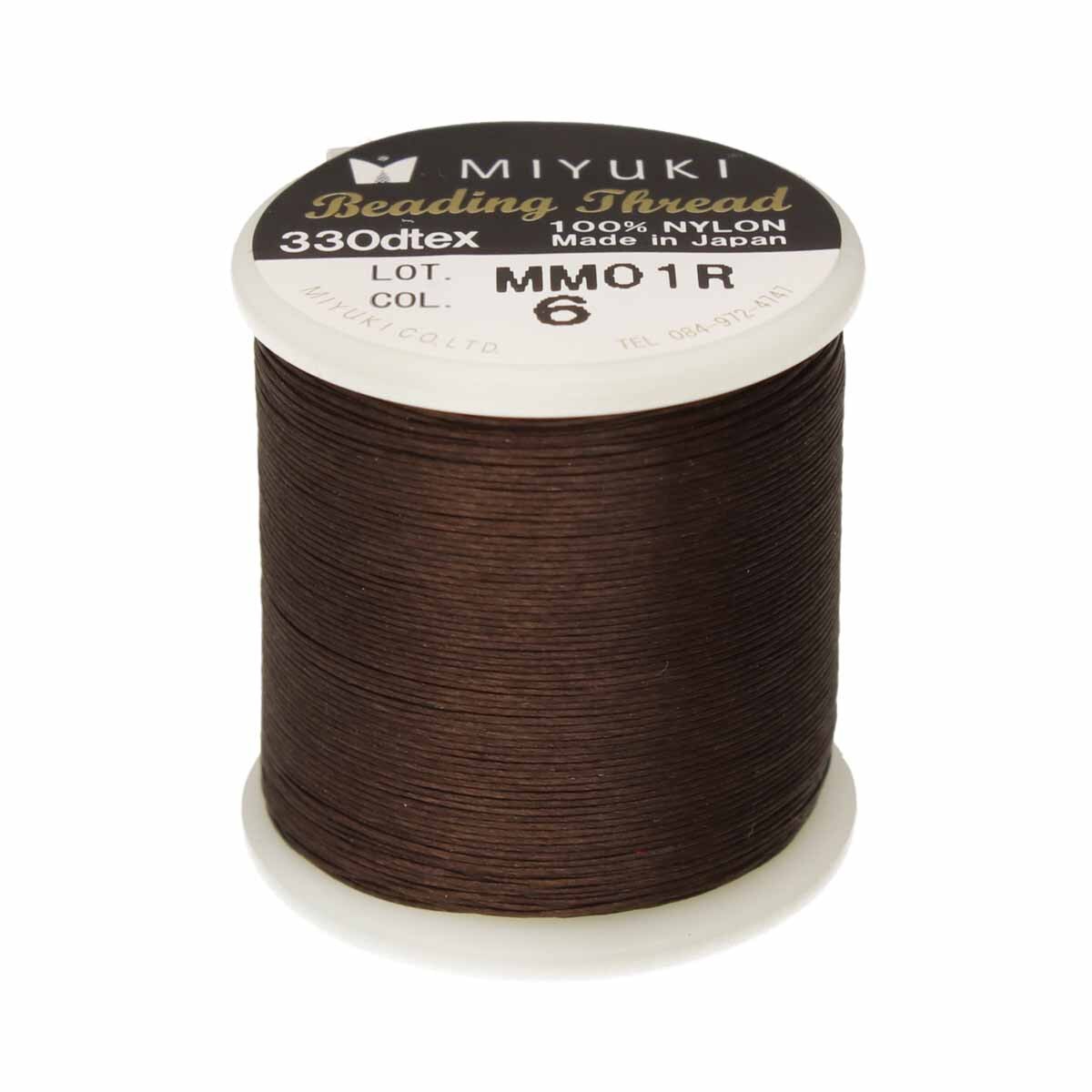 MTB-06 50m Miyuki beading thread in Brown