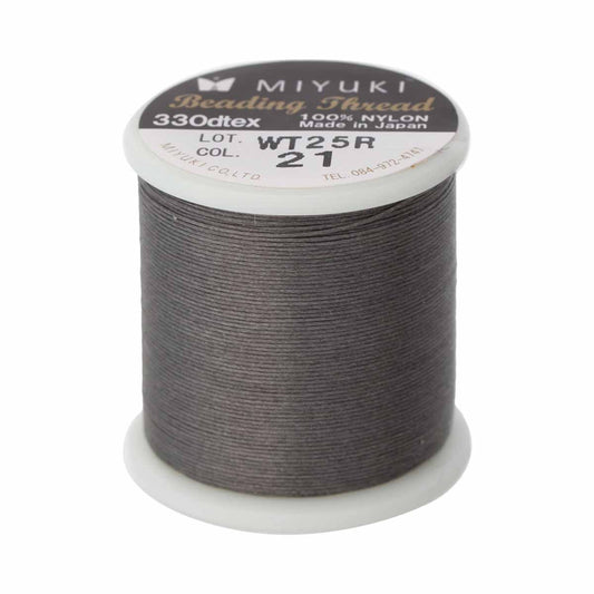 MTB-19 50m Miyuki beading thread in Grey