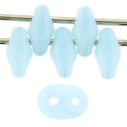 10g Superduo beads in Milky Aquamarine