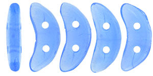 50 x CzechMate crescents in Opal Sapphire