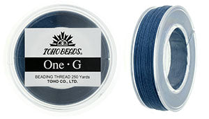 PT-250-10 - 250 yards of Toho One-G beading thread in Blue