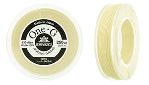 PT-250-13 - 250 yards of Toho One-G beading thread in Cream