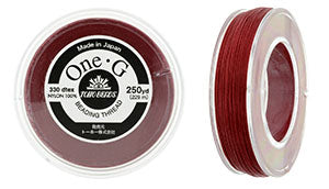 PT-250-17 - 250 yards of Toho One-G beading thread in Red