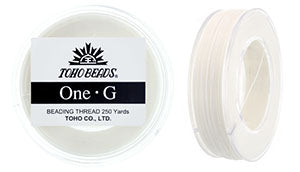 PT-250-2 - 250 yards of Toho One-G beading thread in White