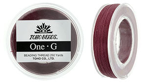 PT-250-6 - 250 yards of Toho One-G beading thread in Burgundy