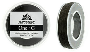 PT-250-7 - 250 yards of Toho One-G beading thread in Brown
