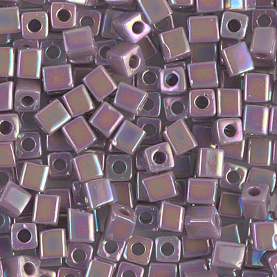 0478 - 10g Miyuki 4mm cubes in Opaque Mauve AB