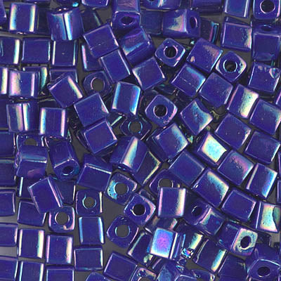 0484 - 10g Miyuki 4mm cubes in Opaque Cobalt AB