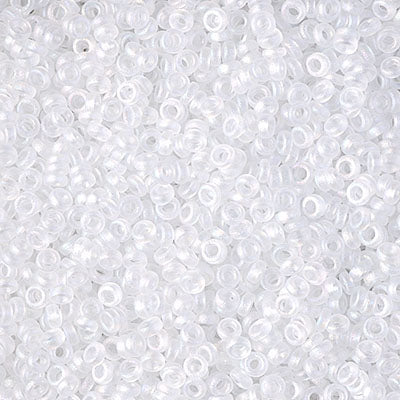 0131FR - 2.5g Size 11/0 Miyuki Spacer seed beads in Matt Crystal AB