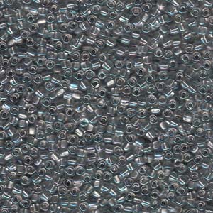 1139 - 10g Size 10/0 Miyuki triangles in Colour lined Steel