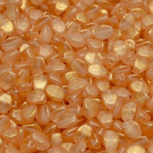 50 x Pinch beads in Gold Touch Crystal