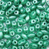 5g MiniDuo beads in Pearl Shine Light Green