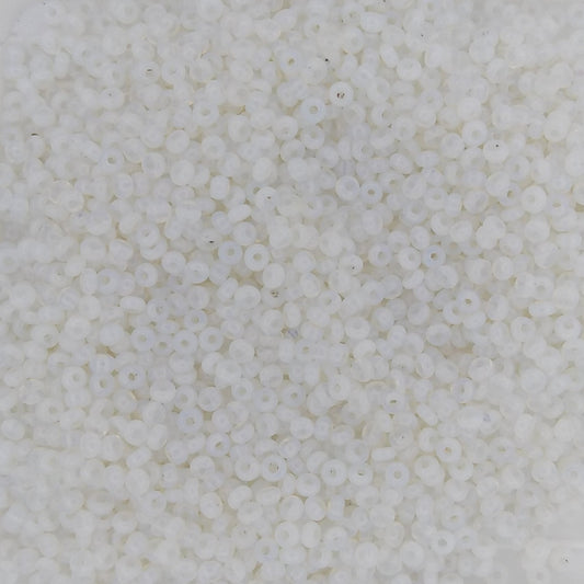 1g Size 24/0 Venetian seed beads in White (1940s)