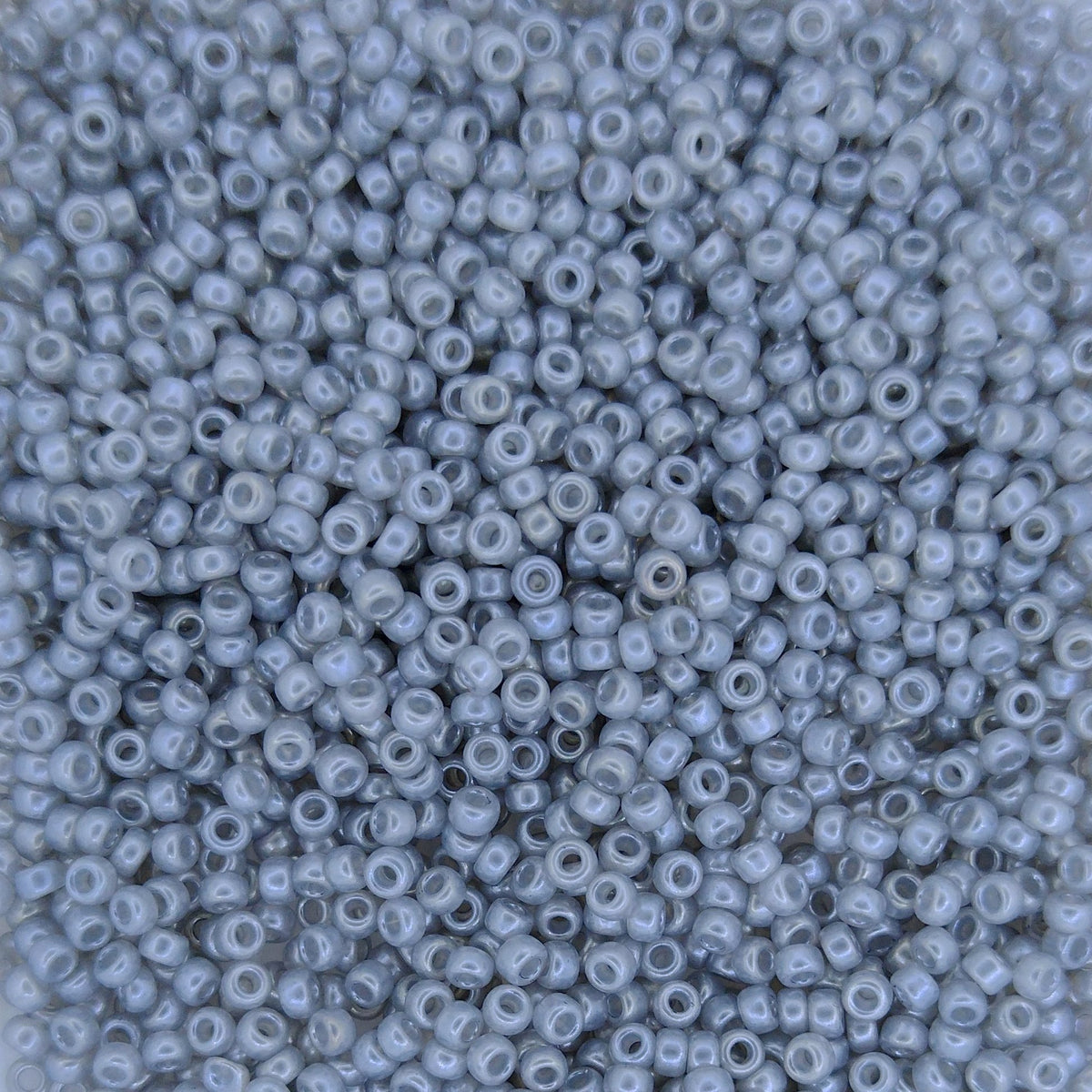0526 - 10g Size 11/0 Miyuki seed beads in Silver Grey Ceylon