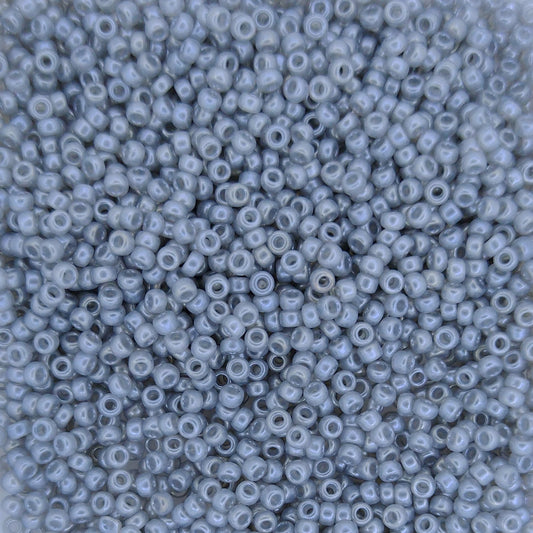 0526 - 10g Size 11/0 Miyuki seed beads in Silver Grey Ceylon