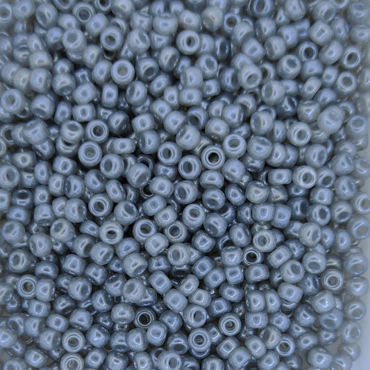 0526 - 10g Size 8/0 Miyuki seed beads in Silver Grey Ceylon