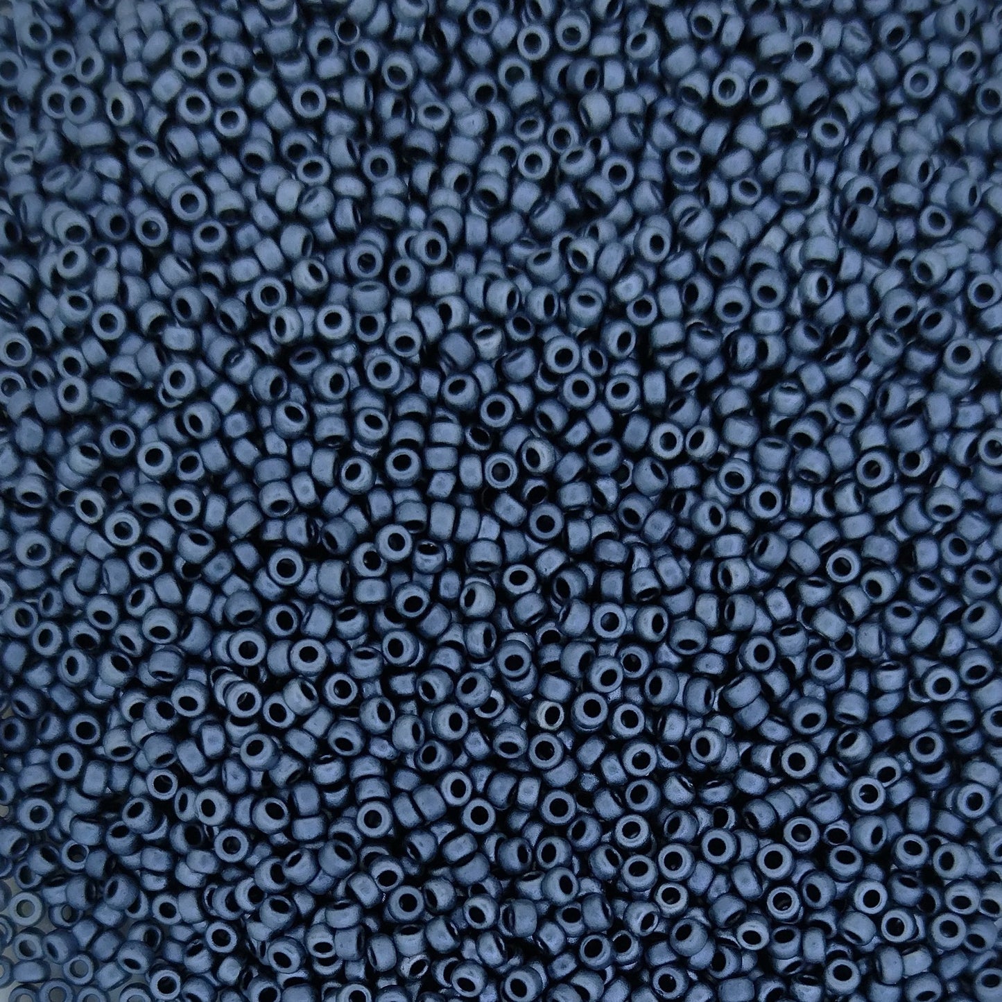 2001 - 5g Size 15/0 Miyuki seed beads in Matt Gunmetal