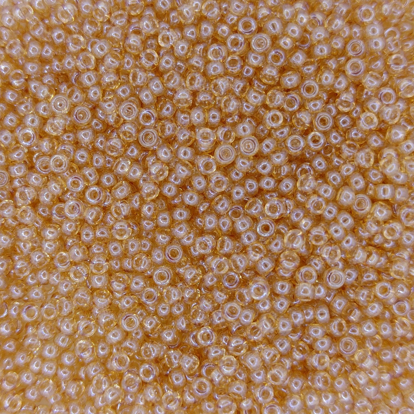 2439 - 50g Size 11/0 Miyuki seed beads in Transparent Smoky Gold Lustre