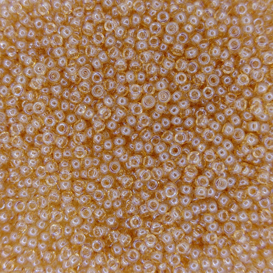 2439 - 50g Size 11/0 Miyuki seed beads in Transparent Smoky Gold Lustre