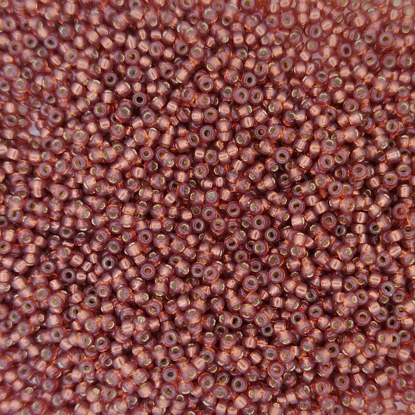 4245 - 5g Size 15/0 Miyuki seed beads in Duracoat Silver lined Nutmeg