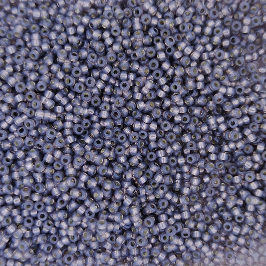 4250 - 25g Size 15/0 Miyuki seed beads in Duracoat Silver lined Taupe