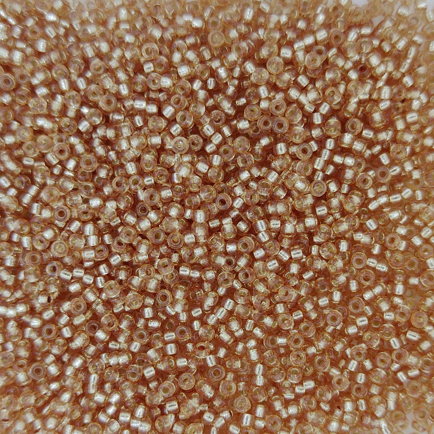 4271 - 25g Size 15/0 Miyuki seed beads in Duracoat Silver lined Silver
