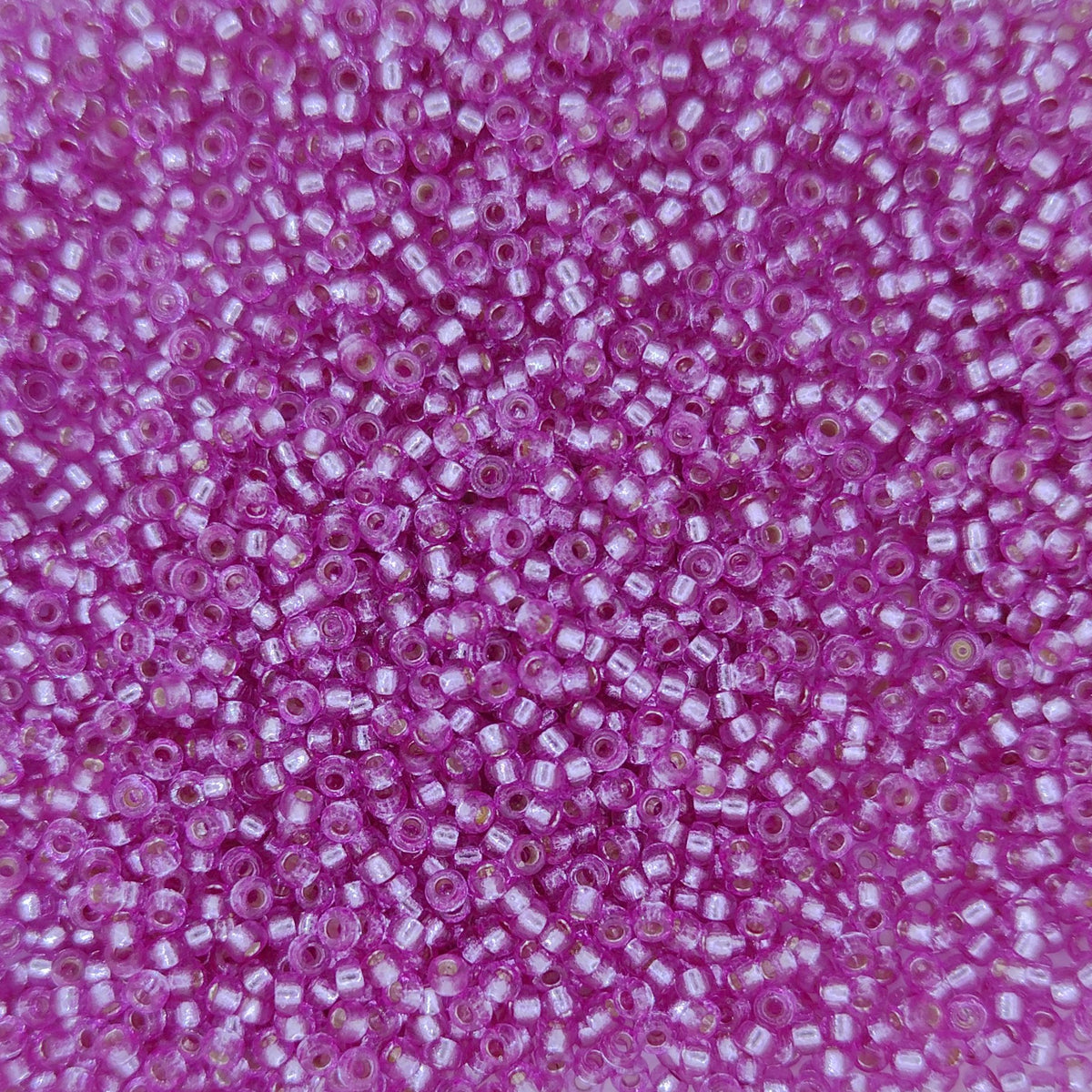 4277 - 5g Size 15/0 Miyuki seed beads in Duracoat Silver lined Orchid