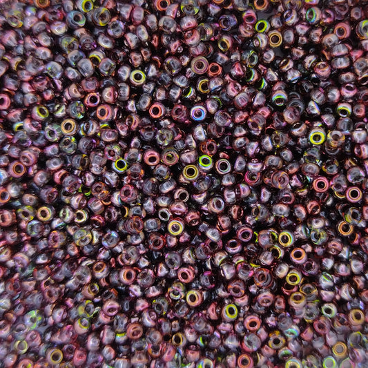 4573 - 10g Size 11/0 Miyuki seed beads in Crystal Magic Wine