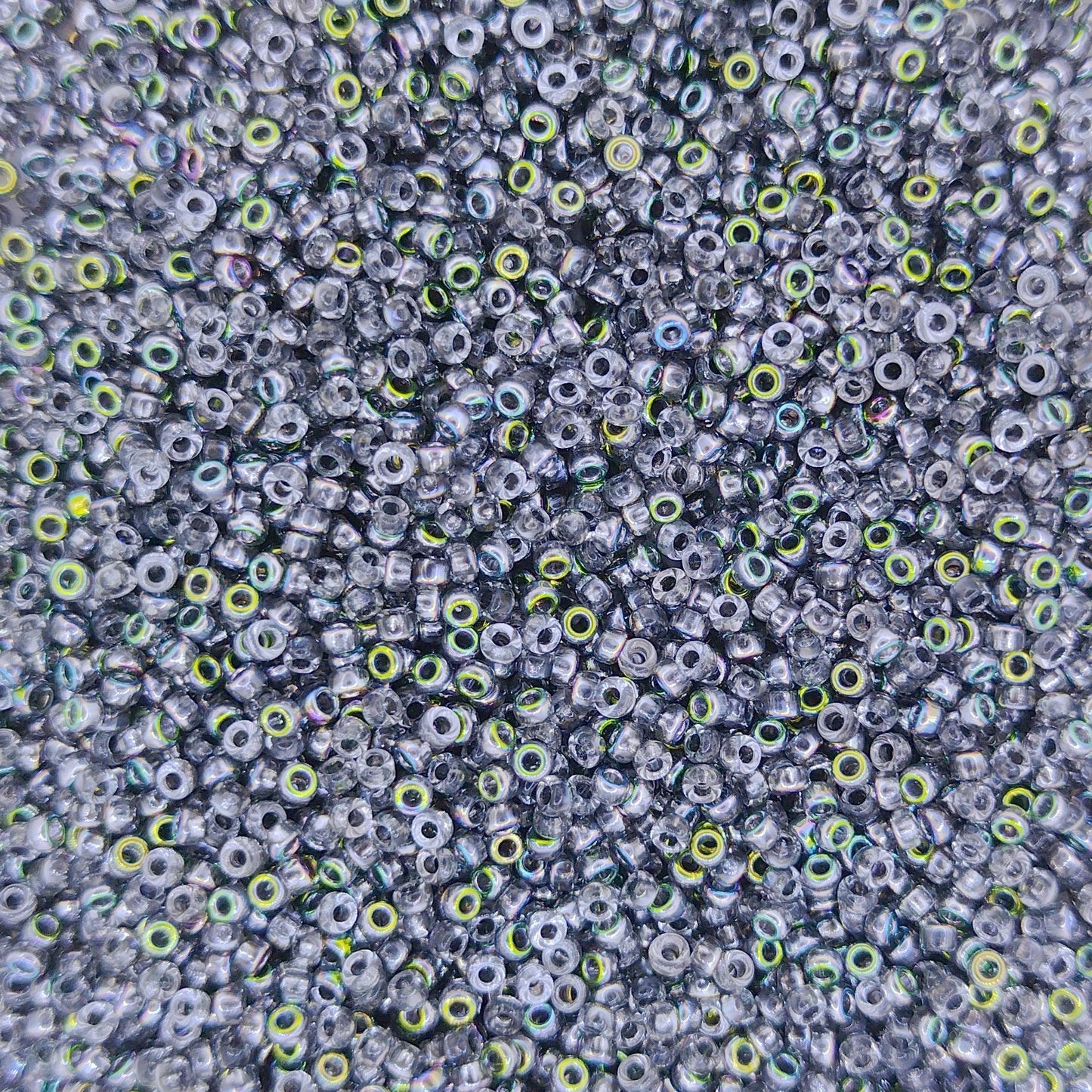 55008 - 5g Size 15/0 Miyuki seed beads in Crystal Vitrail