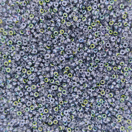 55008 - 5g Size 15/0 Miyuki seed beads in Crystal Vitrail