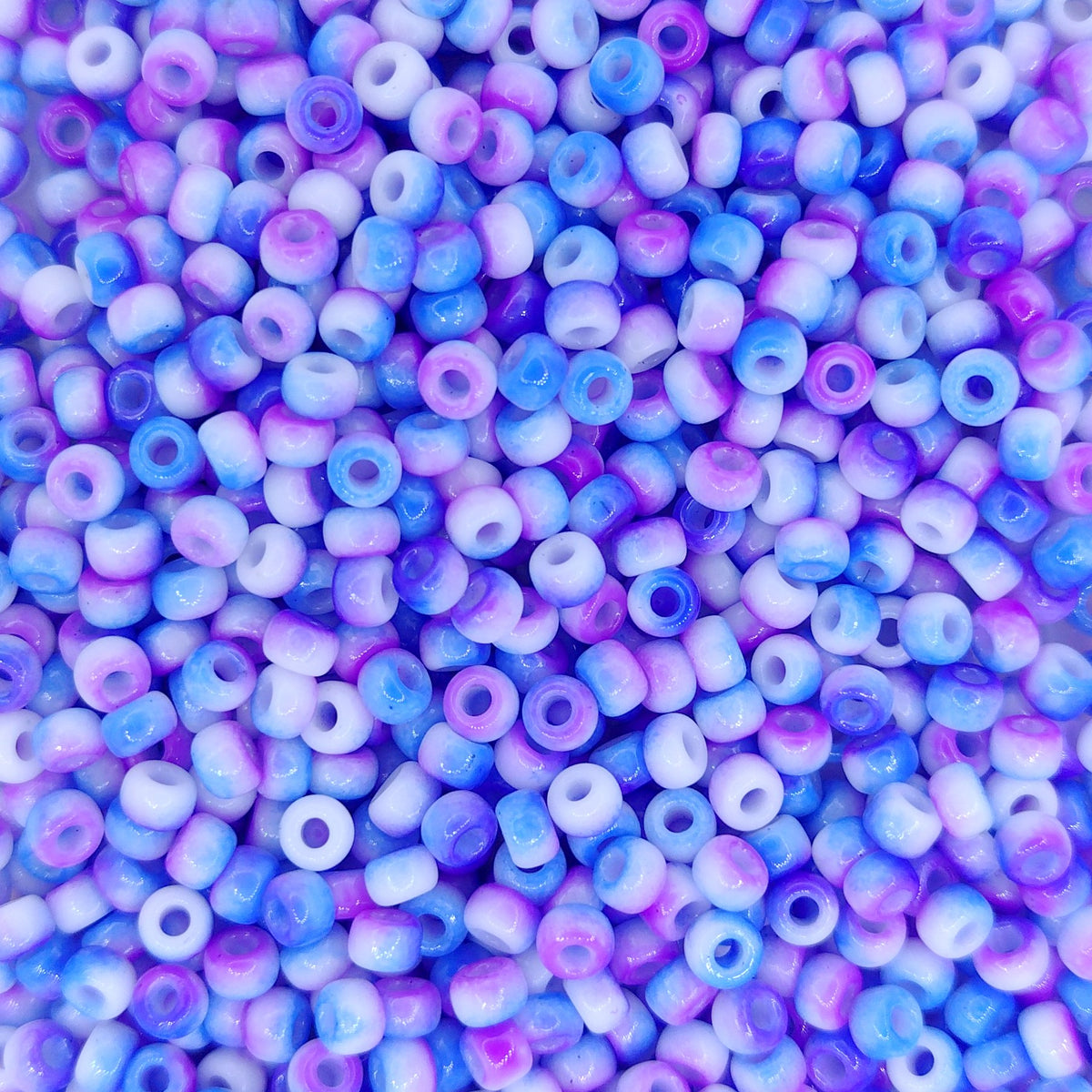 55056 - 50g Size 8/0 Miyuki seed beads in Funky Blue