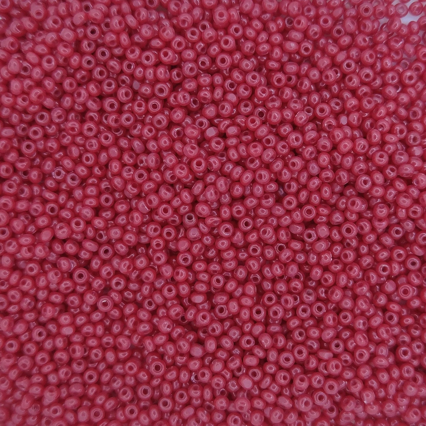 5g of Size 13/0 Czech charlottes in Opaque Dark Red