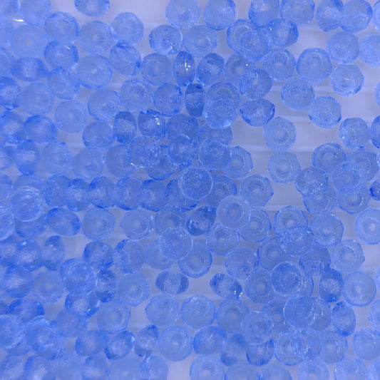 25 x faceted rondelles in Sapphire (2x3mm)