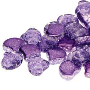 25 x Ginko beads in Slushy Purple Grape