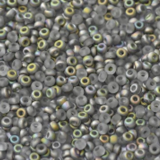 4557 - 50g Size 8/0 Miyuki seed beads in Matt Crystal Vitrail