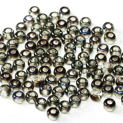 55004 - 5g Size 15/0 Miyuki seed beads in Crystal Azuro