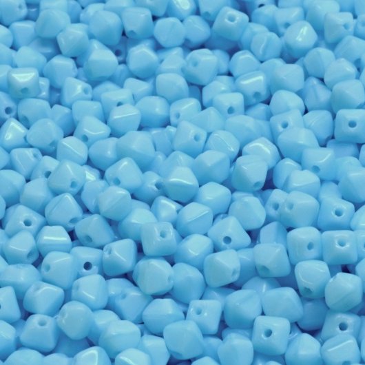 50 x 4mm pressed bicones in Turquoise