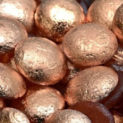 18mm cabochon in etched Capri Gold