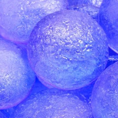 25mm cabochon in etched Aqua Blue Violet