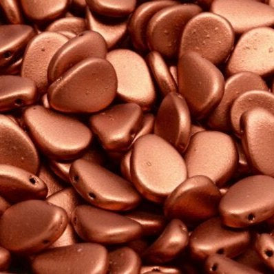 15 x Anemone petals in Copper (11x8mm)