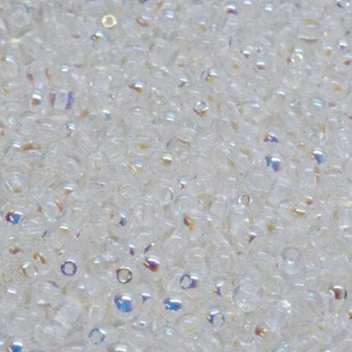 50 x 3mm round beads in Crystal AB
