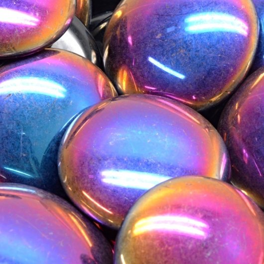 25mm cabochon in Black Sliperit