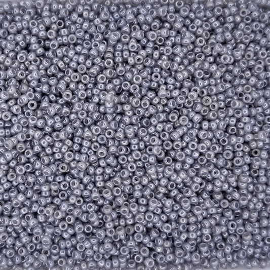 0526 - 25g Size 15/0 Miyuki seed beads in Silver Grey Ceylon