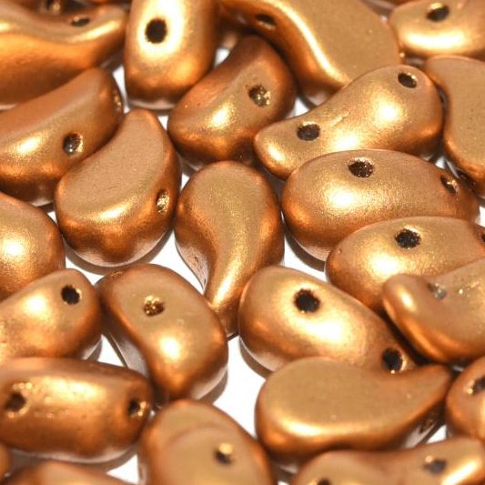20 x Right Zoliduo beads in Brass Gold