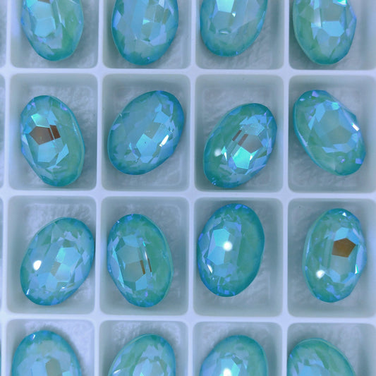 14x10mm Oval in Crystal Summer Blue Delite (Aurora)