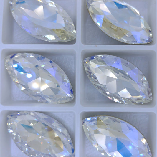32x17mm Classical Navette in Crystal Moonlight (Aurora)